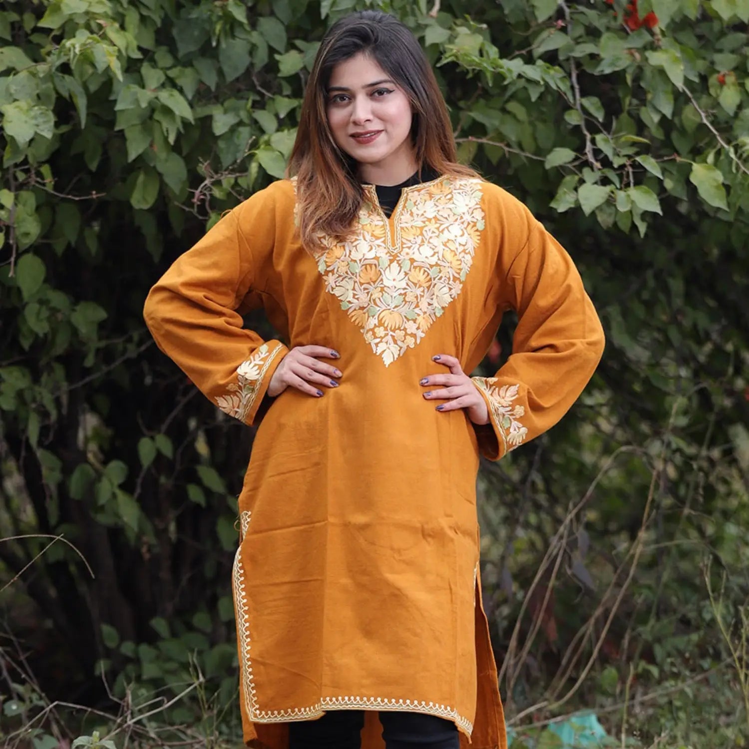 Kashmiri Woolen Kurti kashmirvilla