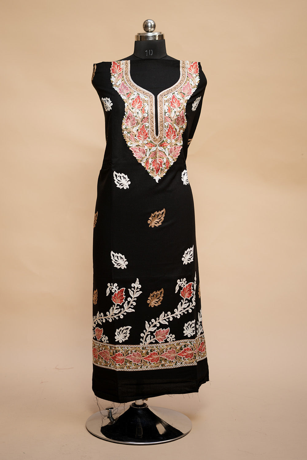 Black Colour Designer Aari Work Salwar Kameez With Bottom