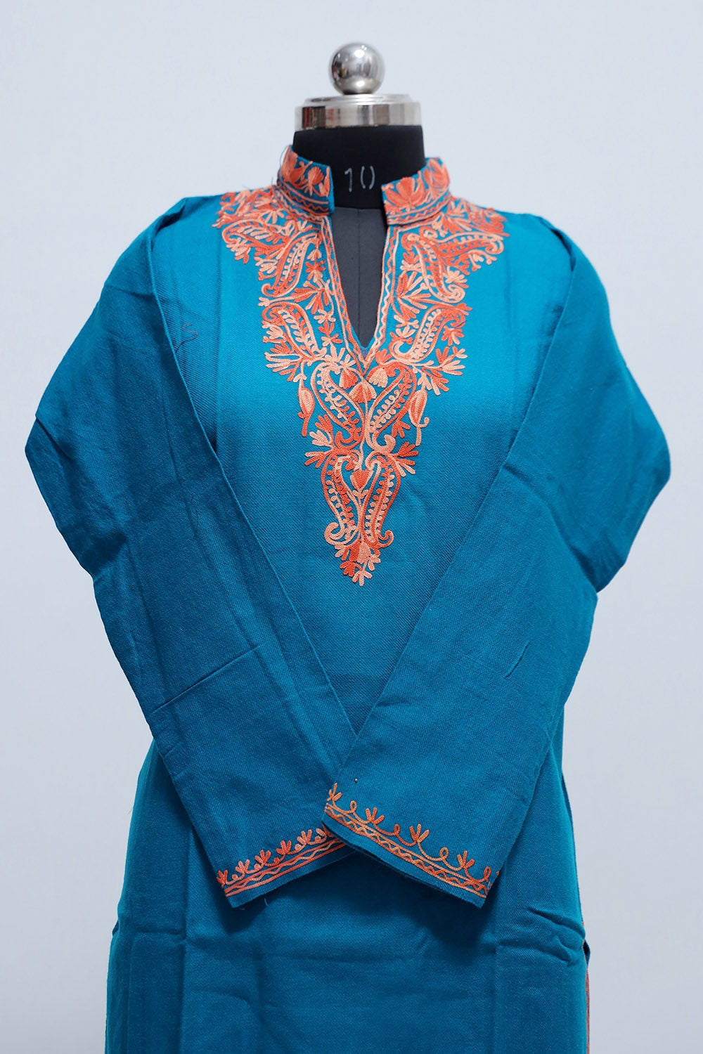 Blue COLOUR AARI WORK EMBROIDERED KURTI WITH NEW DESIGNER