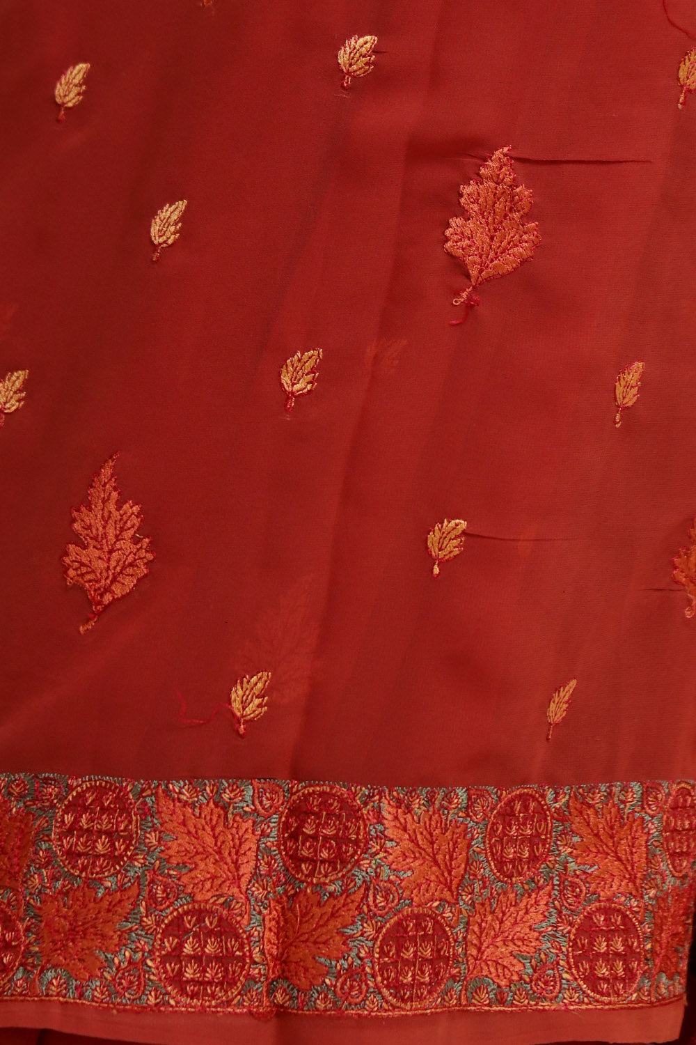 Maroon Colour Georgette Saree Looks Wonderful