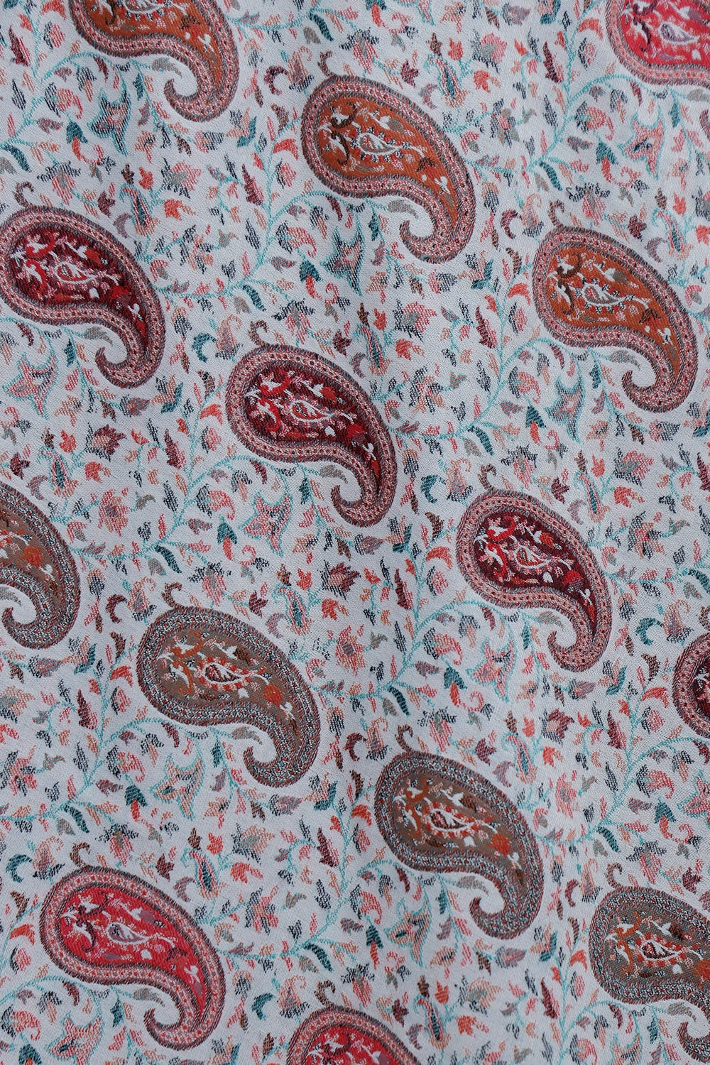 White Colour Shawl With Wonderful Kani Jaal.