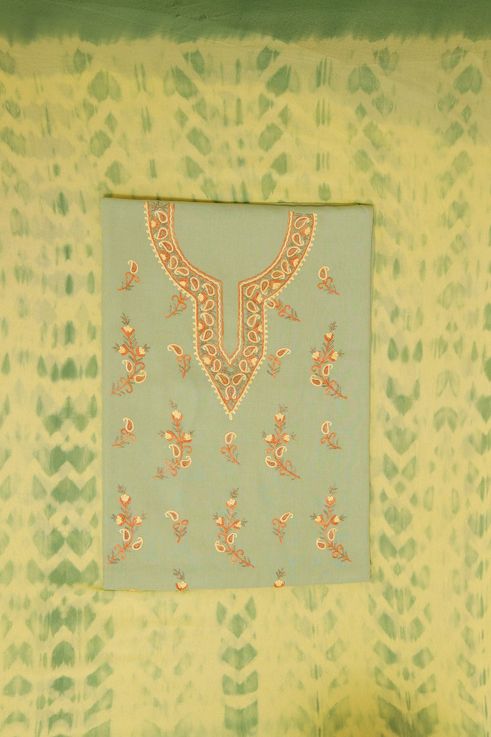 Amazing Calm Green Colour Cotton Suit With Beautiful