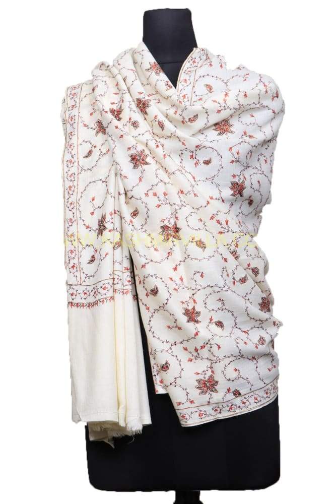 With The Base Of White Colour This Beautiful Sozni Work