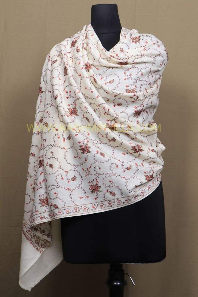 With The Base Of White Colour This Beautiful Sozni Work