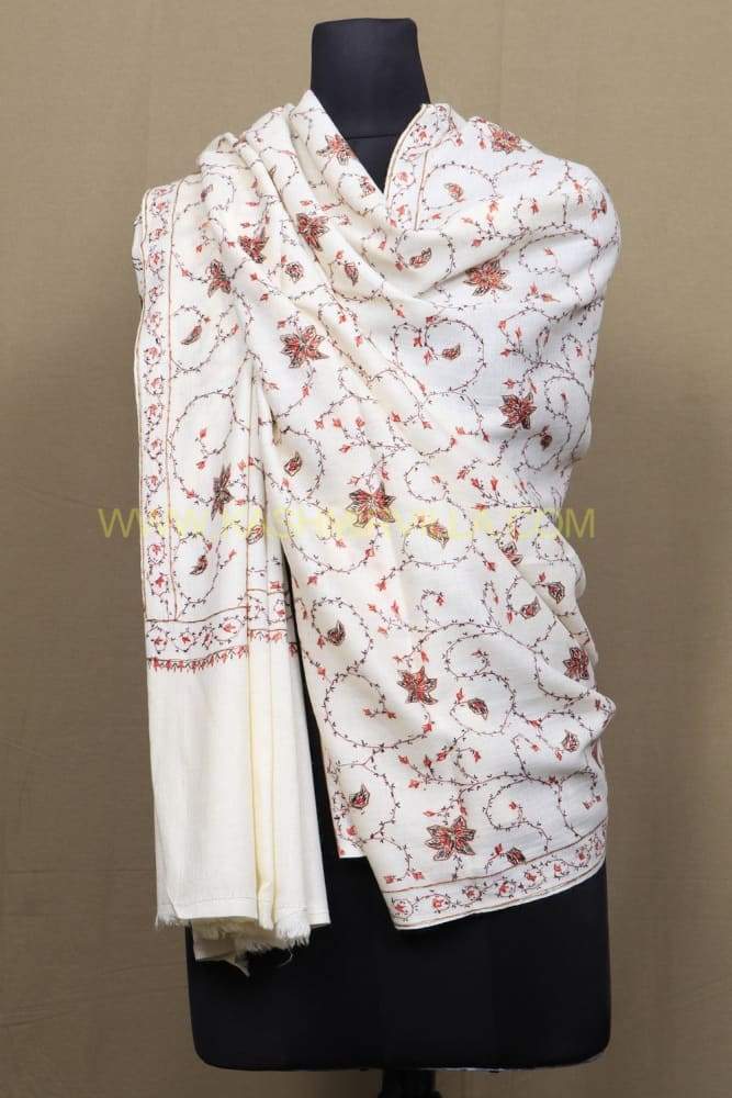 With The Base Of White Colour This Beautiful Sozni Work