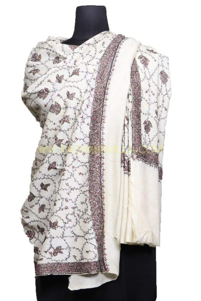 With The Base Of White colour This Beautiful Sozni Work