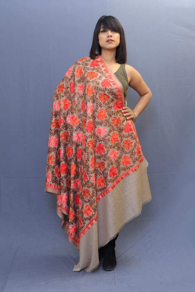 Beige Colour Base Beautiful Concept Of Chinaar All Over