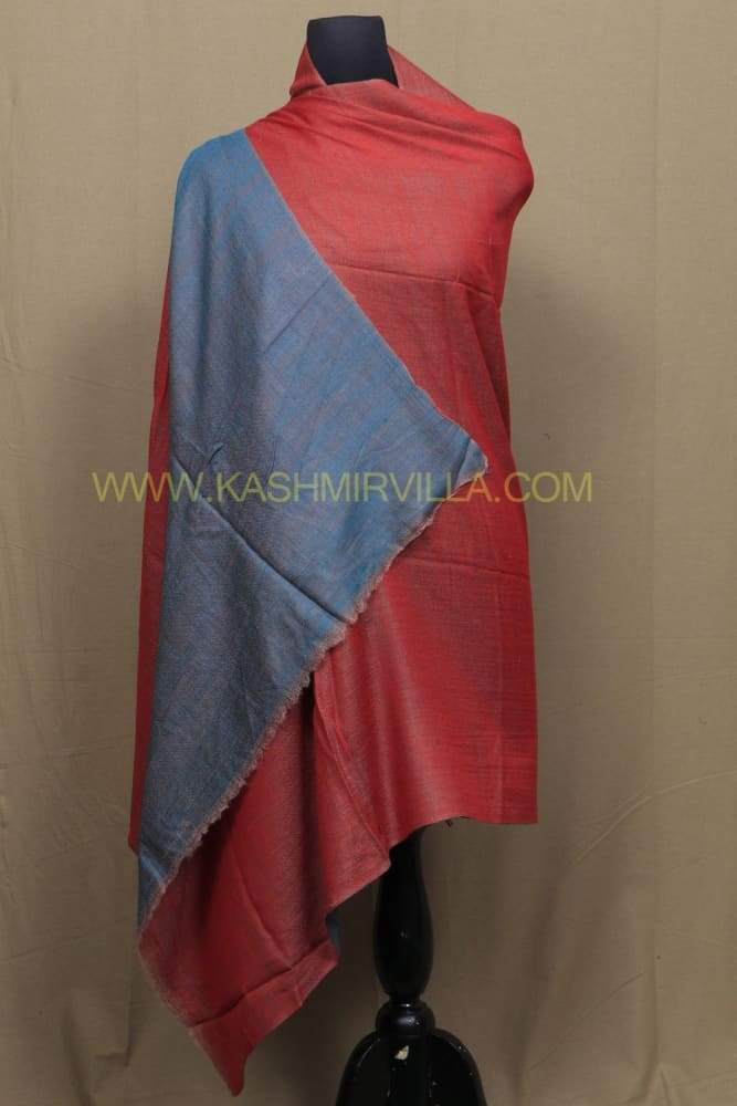 Blue Colour Reversible Pashmina Shawl.