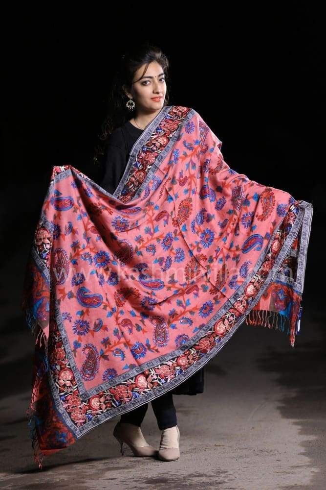 Blush Pink New Look With High Quality Printed Aari Work