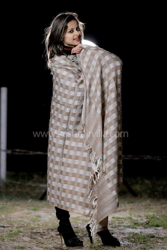 Combo Of Beautiful Colors In This Check Shawl Gives Unique