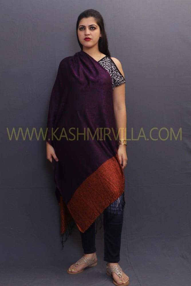 Delicate Wrap Along With Dark Purple Base And Highly
