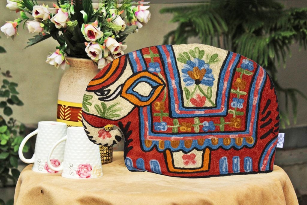 Elephant Style Kashmiri Hand Embroidered Tea Cosy 12’