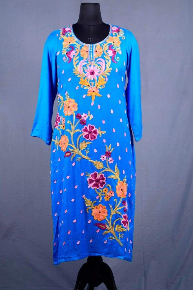 FEROZI COLOUR AARI WORK EMBROIDERED KURTI WITH NEW DESIGNER