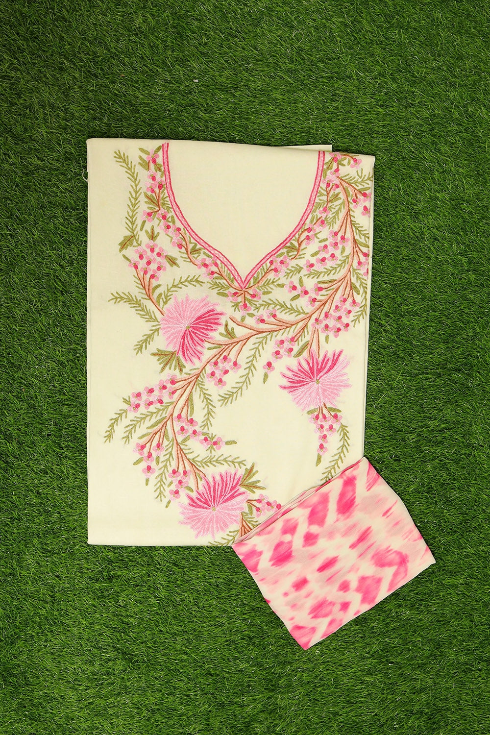 Fresh Lemonish Yellow Colour Cotton Suit With Beautiful