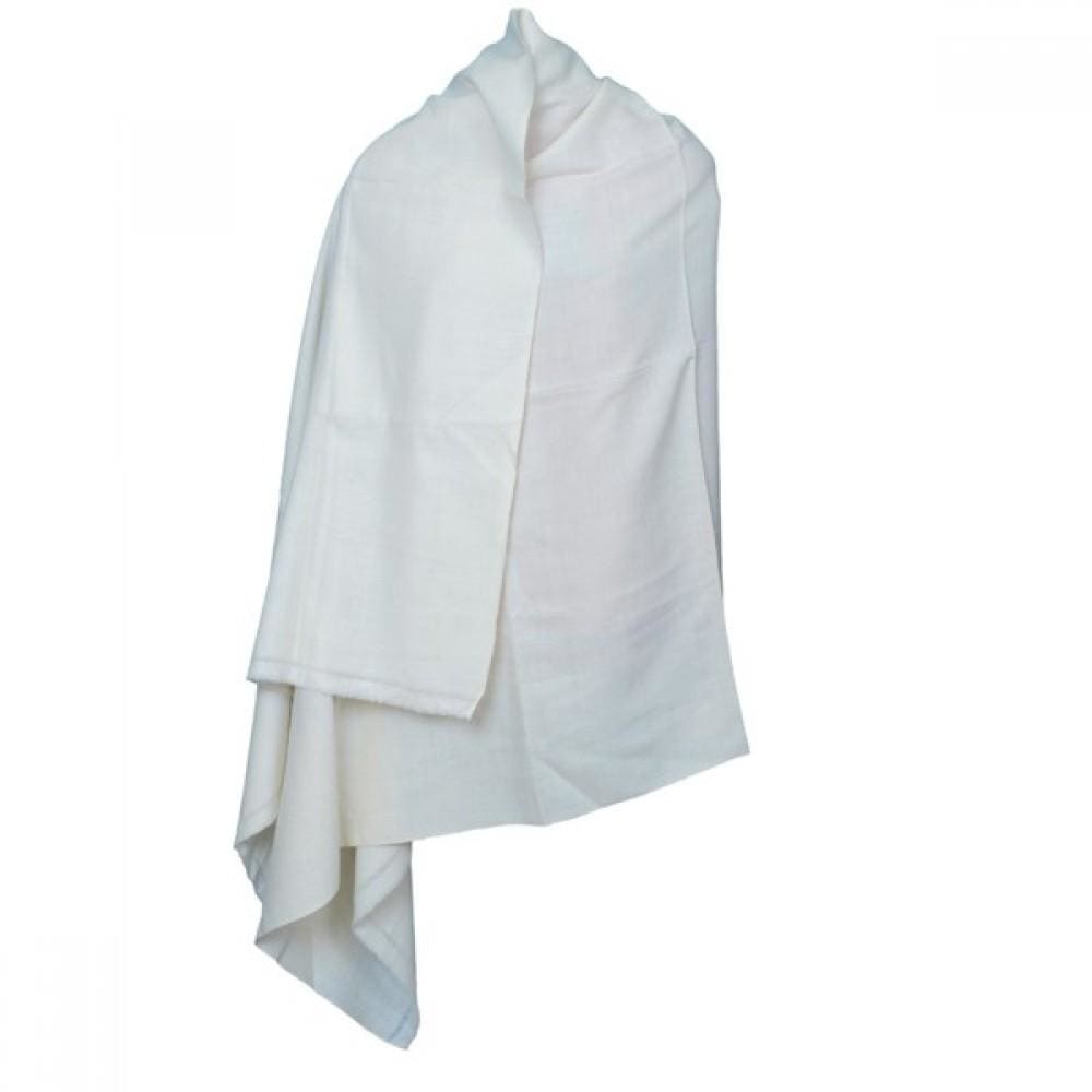 Graceful Off White Colour Basohli Pashmina Shawl