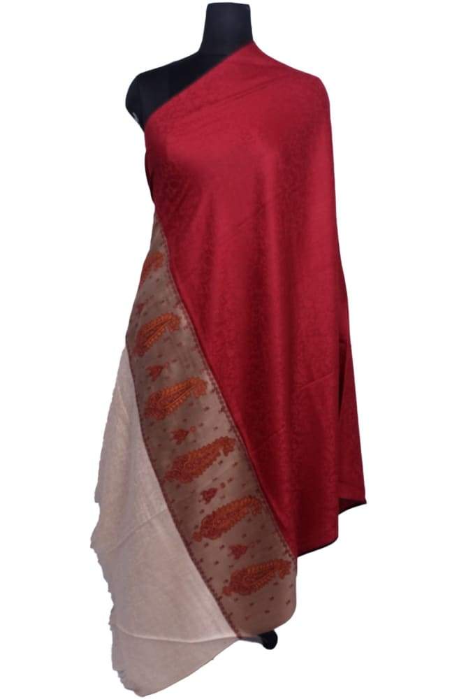 Maroon Colour Base With Attractive Sozni Embroidery