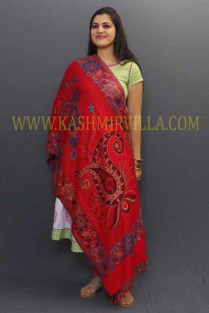 Multicolour Texture On Hot Red Base Looks Elegant When Team