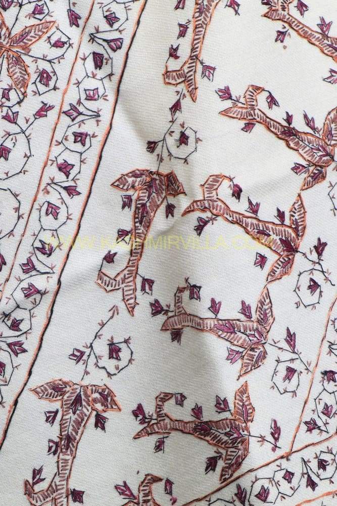 Off White Colour Base With Attractive Sozni Embroidery