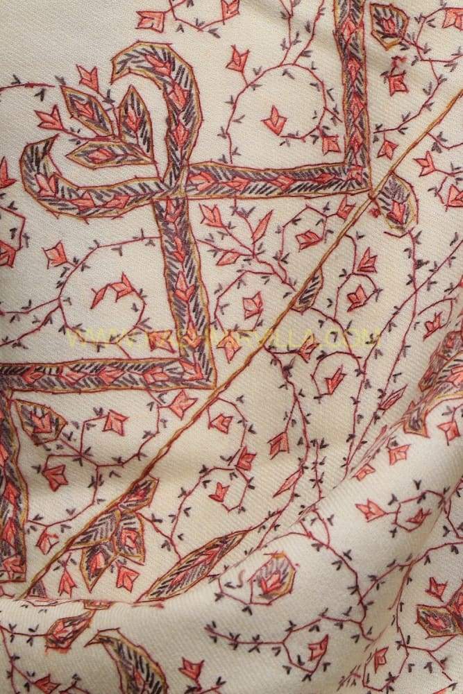 OffWhite Colour Base With Sozni AllOver Designer Jaal