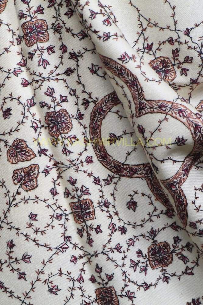 OffWhite Colour Base With Sozni AllOver Jaal Using Perfect