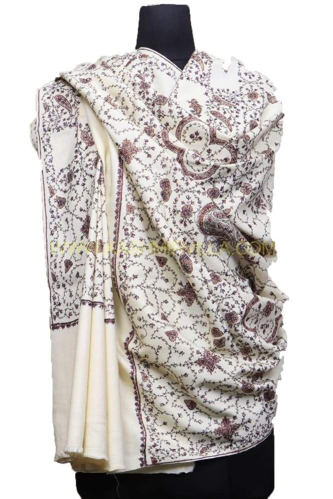 OffWhite Colour Base With Sozni AllOver Jaal Using Perfect