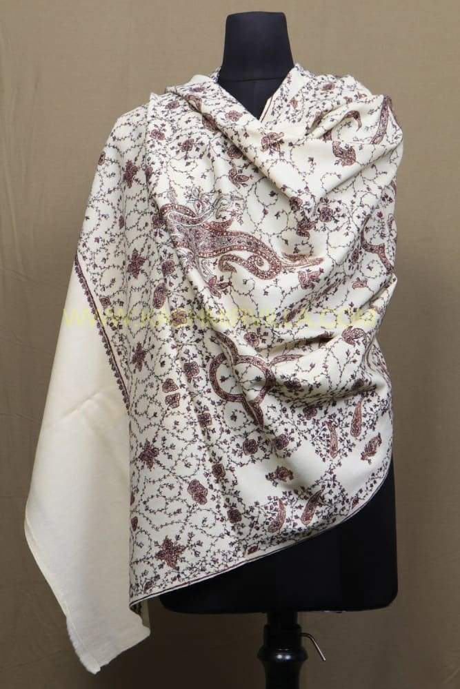 OffWhite Colour Base With Sozni AllOver Jaal Using Perfect