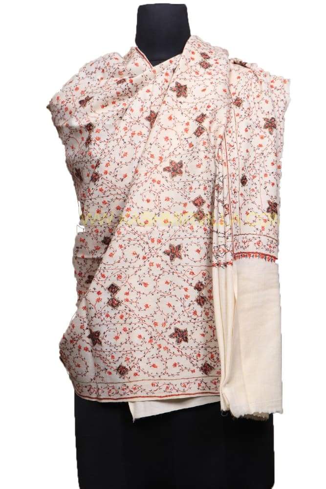 OffWhite Colour Base With Sozni AllOver Jaal Is A True