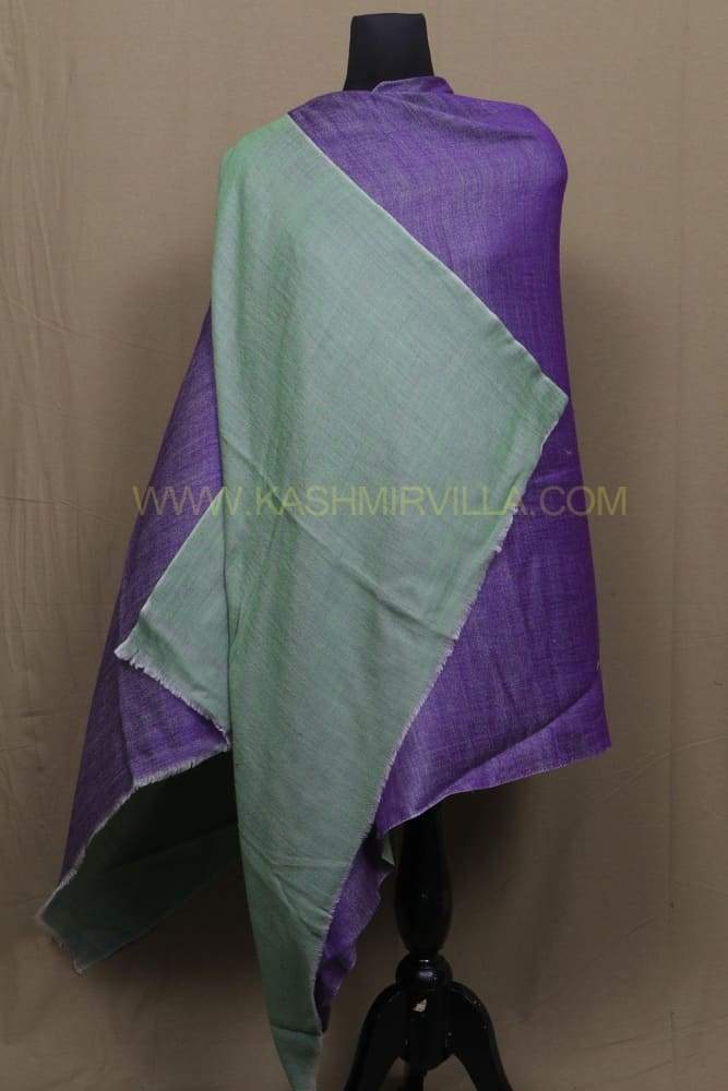 Purple Colour Reversible Pashmina Shawl.