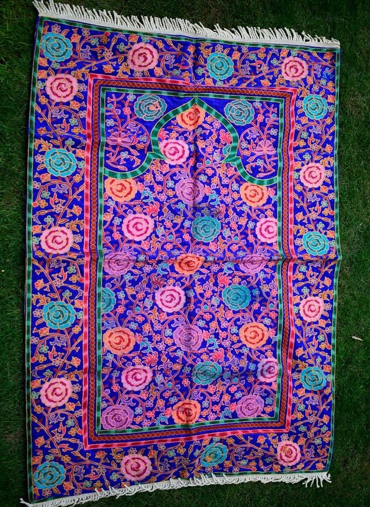 Royal Blue Colour With Multi Thread Kashmiri Aari Work