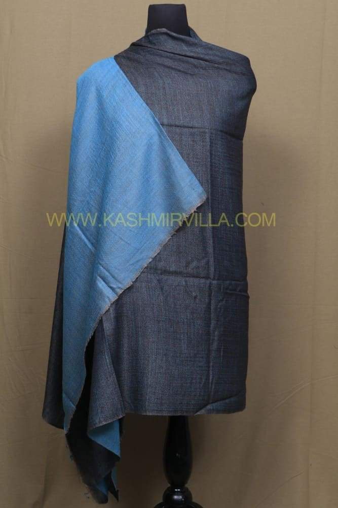 Skyblue Colour Reversible Pashmina Shawl.