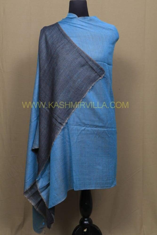 Skyblue Colour Reversible Pashmina Shawl.