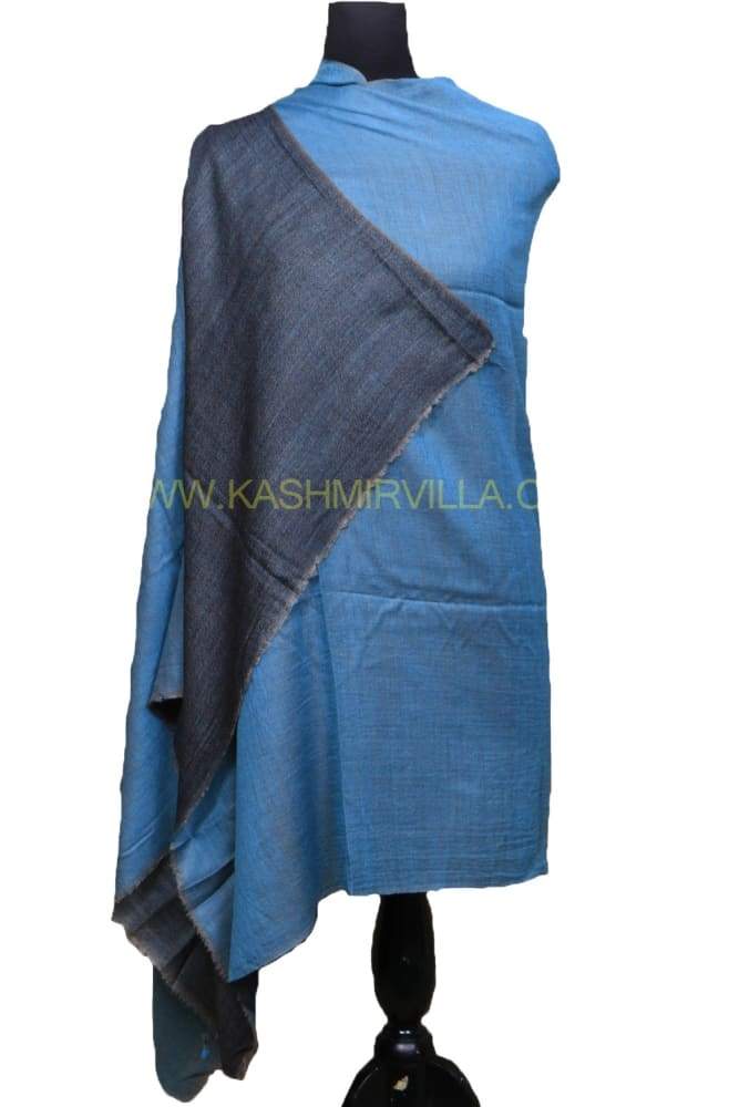 Skyblue Colour Reversible Pashmina Shawl.