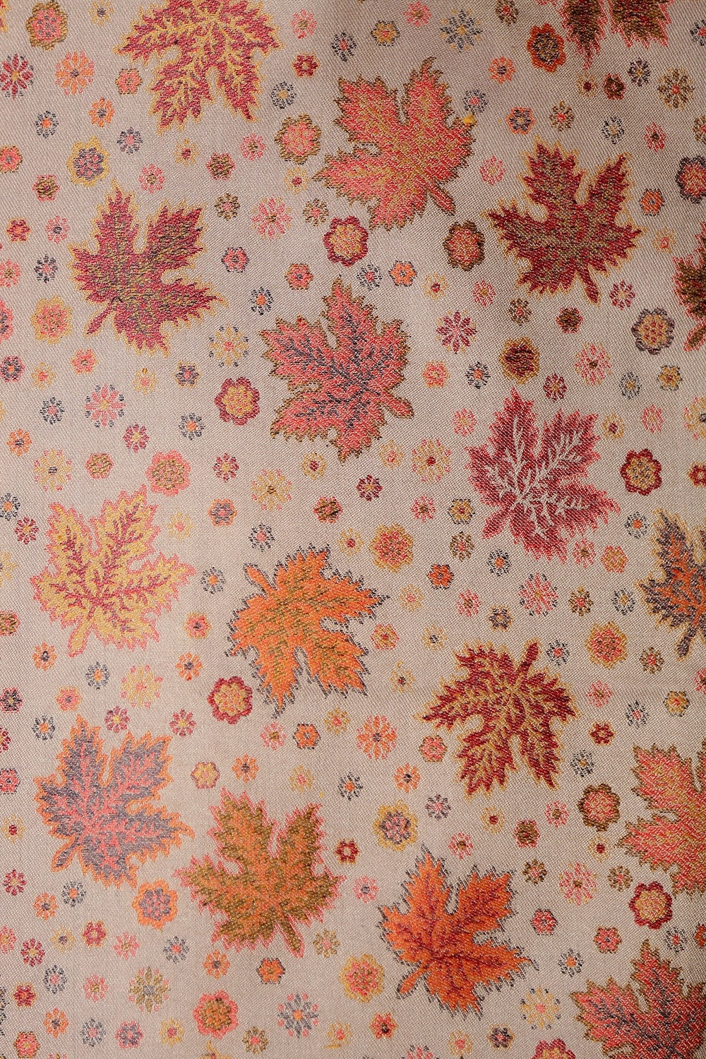 Stylish Steady Beige Colour Designer Shawl With Beautifully