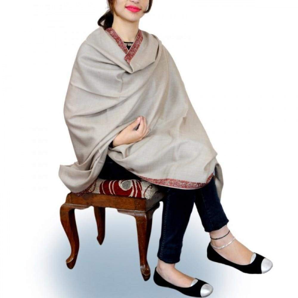 Superior Beige Colour New Look With High Quality Pashmina
