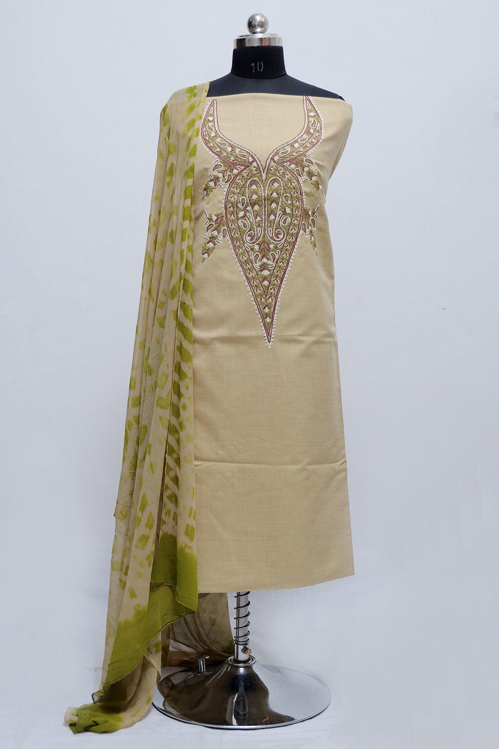 Alluring Friendly Green Colour Cotton Suit With Beautiful