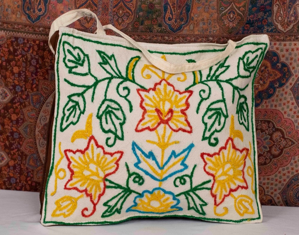 CREWEL KASHMIRI AARI WORK SHOULDER BAG