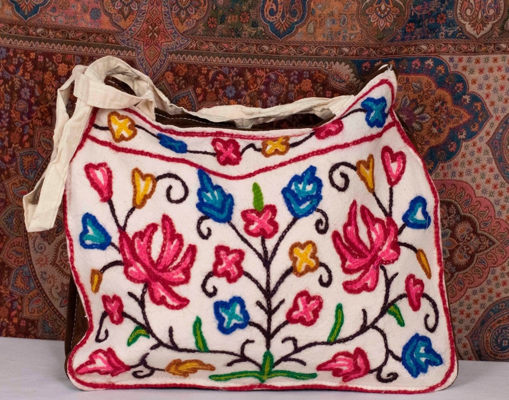 CREWEL KASHMIRI AARI WORK SHOULDER BAG