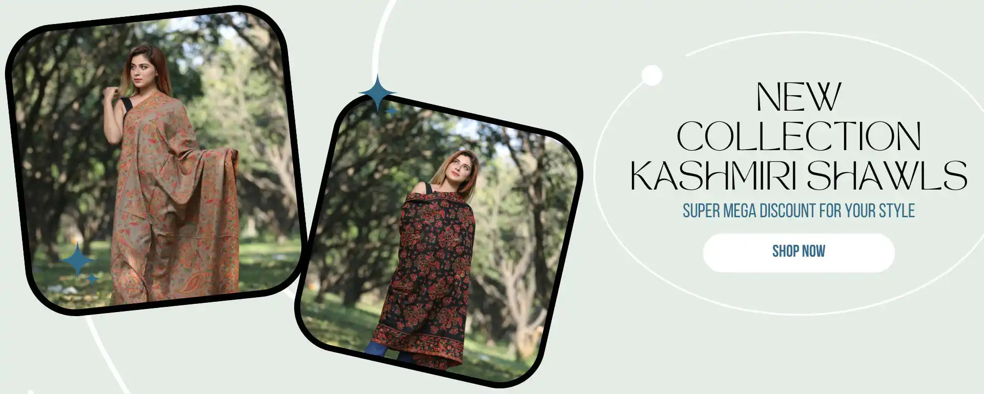 Kashmiri shawls for women.