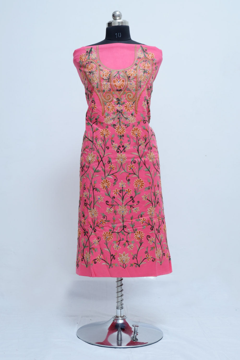 Pink Colour Designer With Beautiful Kashmiri Embroidery Suit