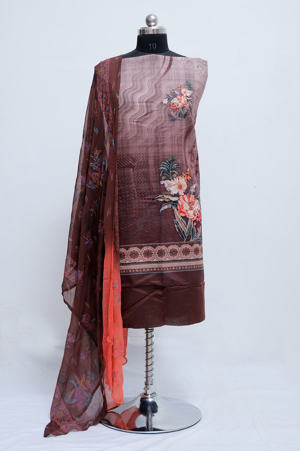 Vital Coffee Brown Colour Beautifully Printed Suit Known For