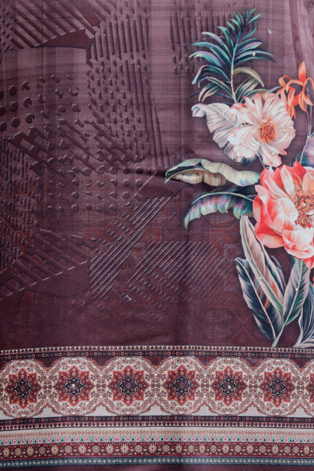 Vital Coffee Brown Colour Beautifully Printed Suit Known For