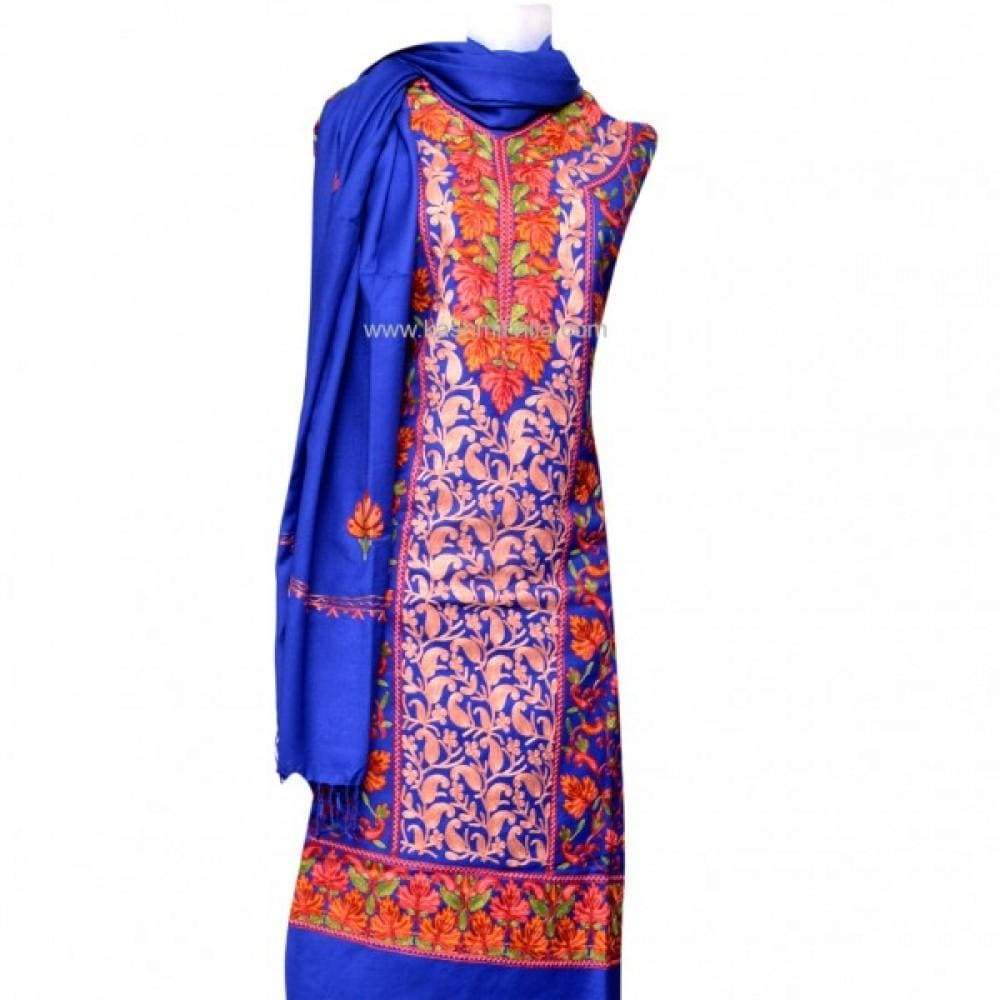 Amazing Navy Blue New Look With High Quality Aari Work Suit