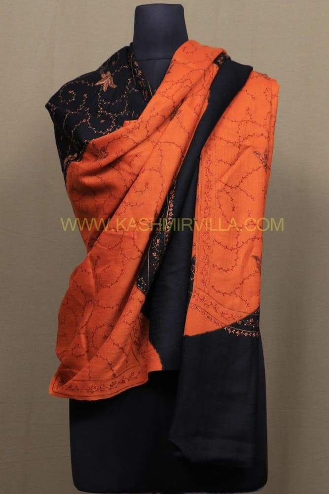 Black And Orange Colour Double Shaded Concept Of This Sozni