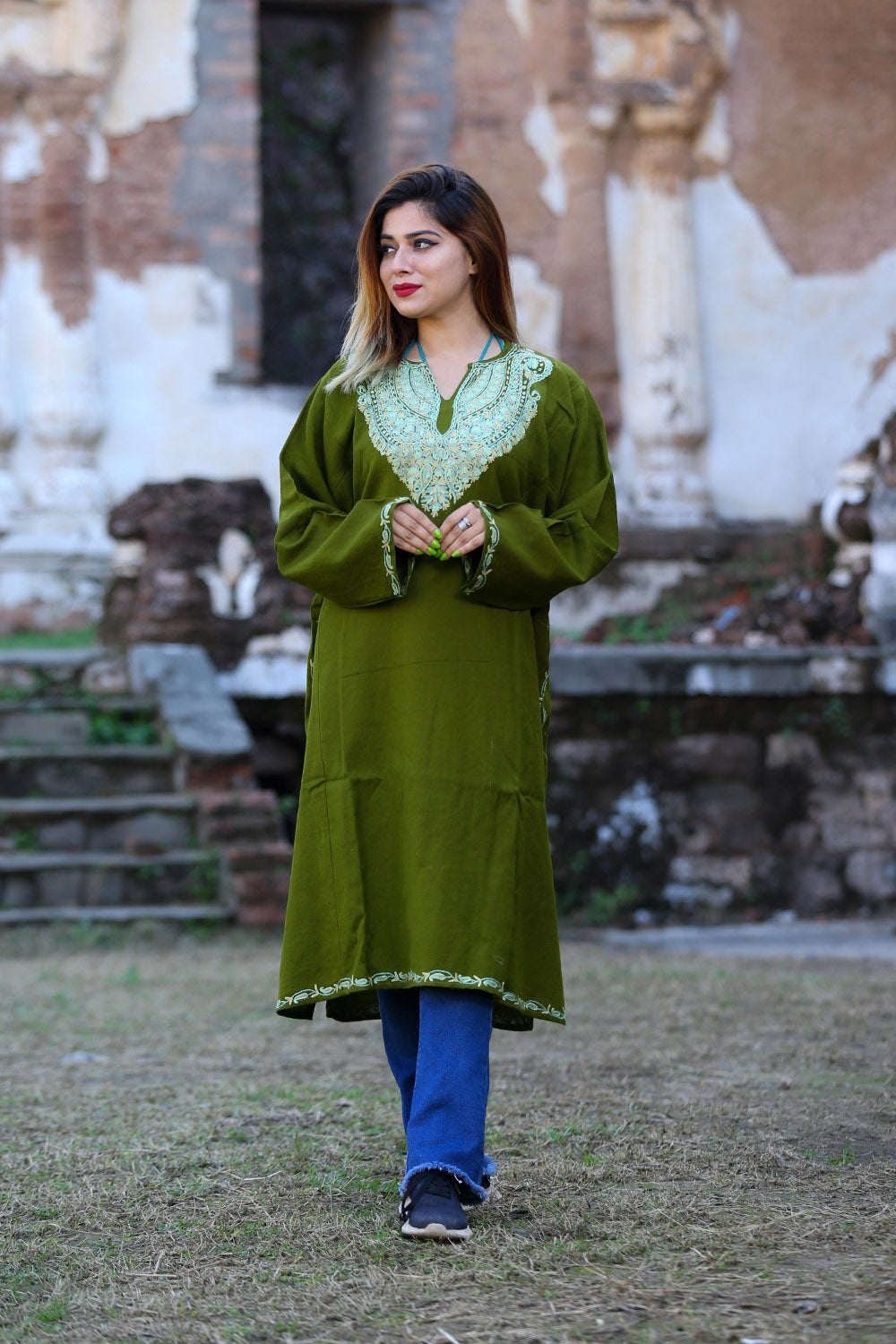 Buy Kaku Fancy Dresses Indian State Kashmiri Dance Red Velvet Salwar Suit  Costume for Girls - Red, 3-4 Years Online at Low Prices in India - Amazon.in