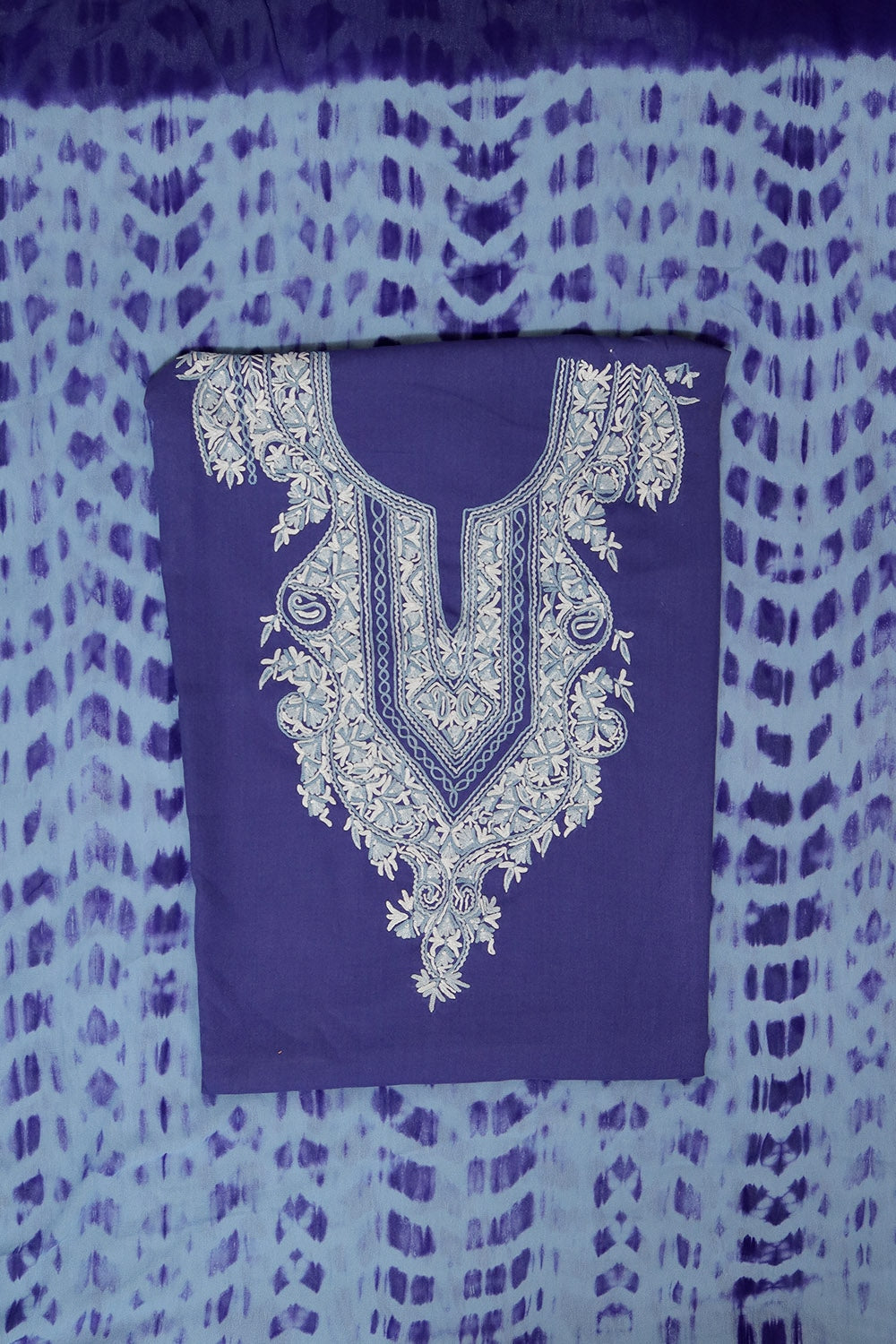 Inspirational Blue Colour Cotton Suit With Beautiful