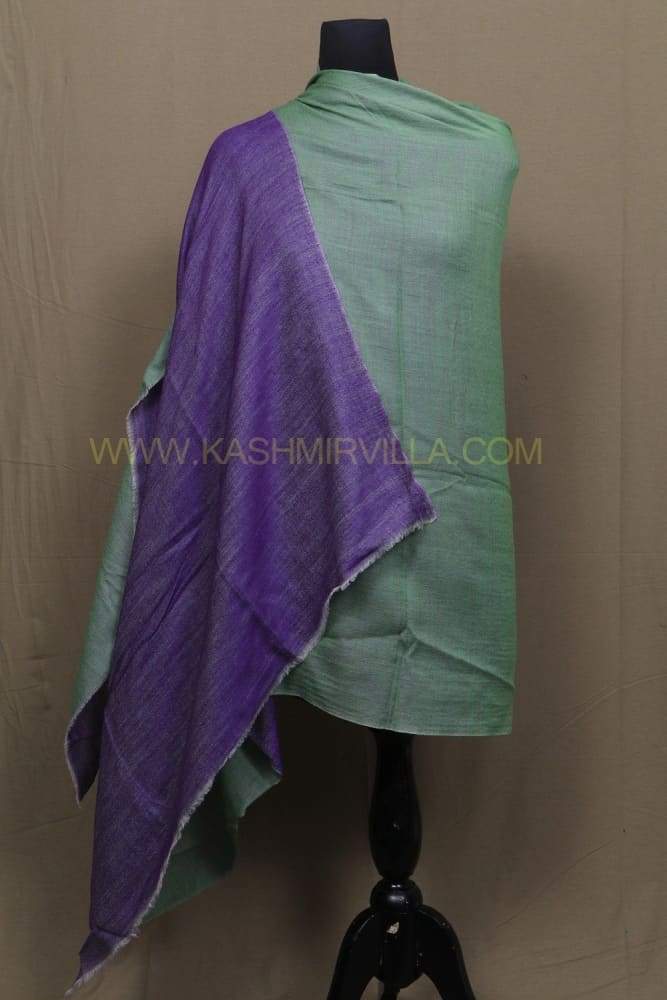 Purple Colour Reversible Pashmina Shawl.