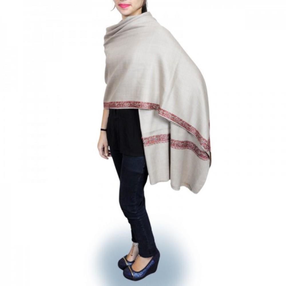 Superior Beige Colour New Look With High Quality Pashmina
