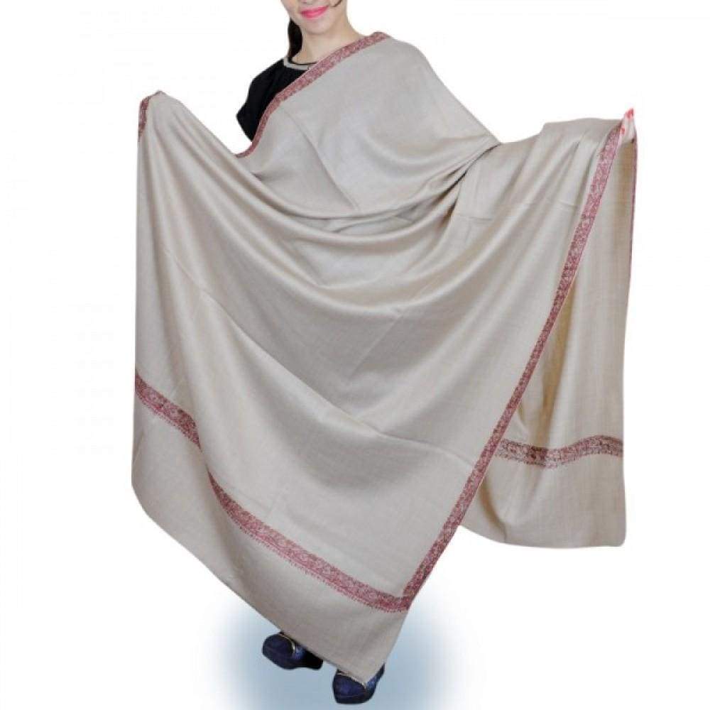 Superior Beige Colour New Look With High Quality Pashmina